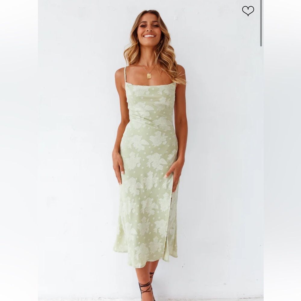 FortunateOne Sage Green Sundress